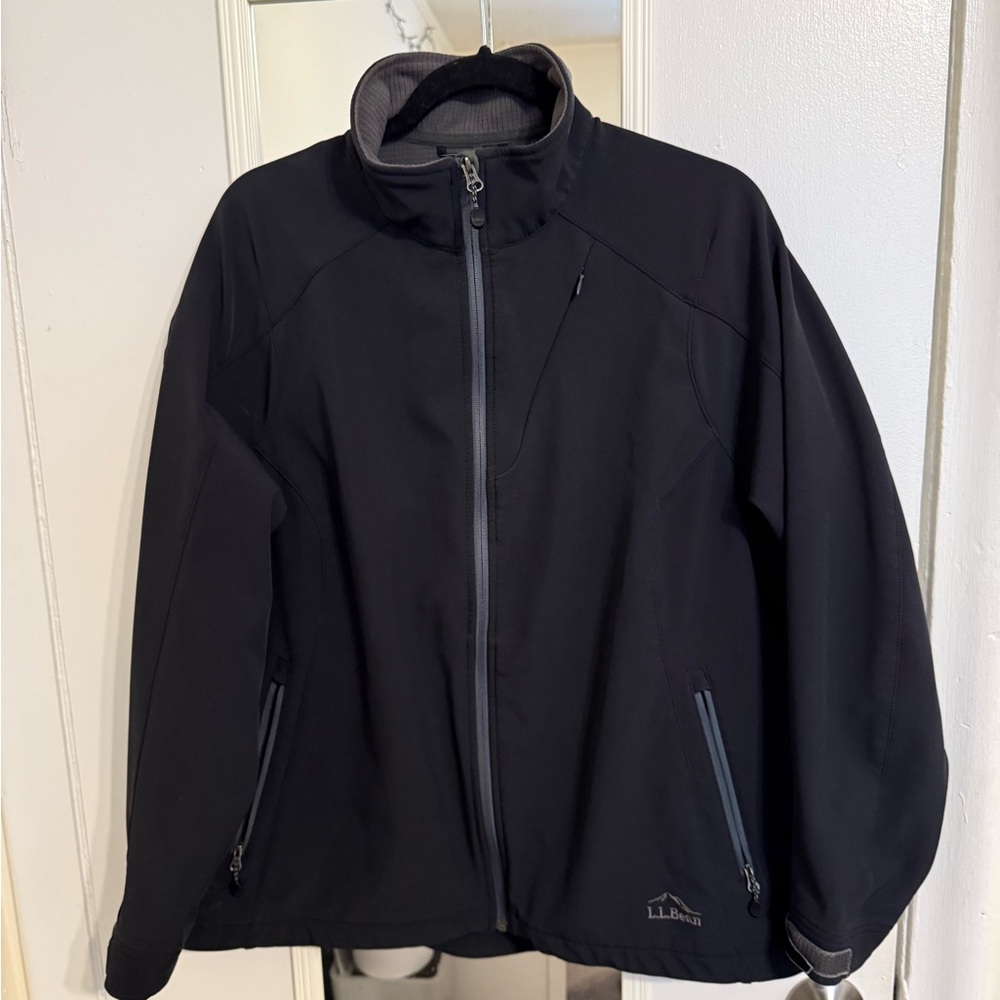 L.L. Bean Black Windbreaker Jacket
